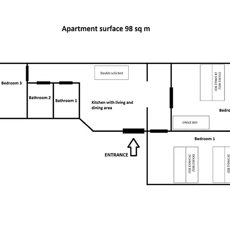Appartamento Castle View Krasinskiego Avenue Cracovia